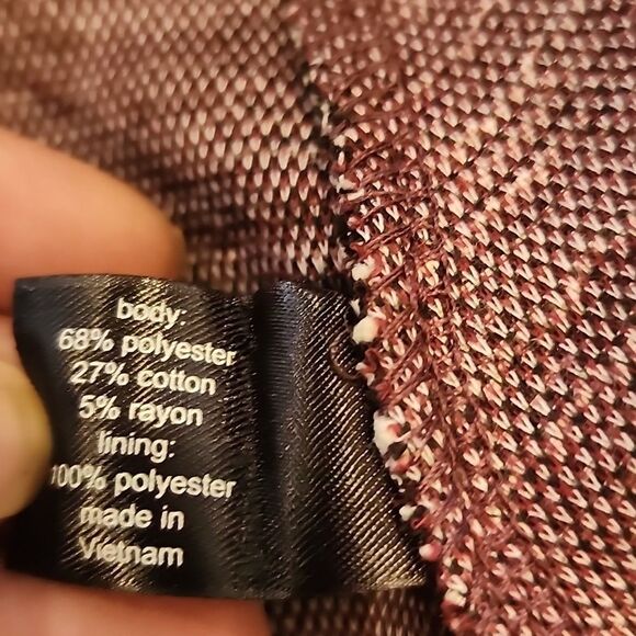 NWT Lane Bryant Plus Size Cotton Blend Fit & Flare Black & WineTweed SZ 28 - Picture 10 of 10